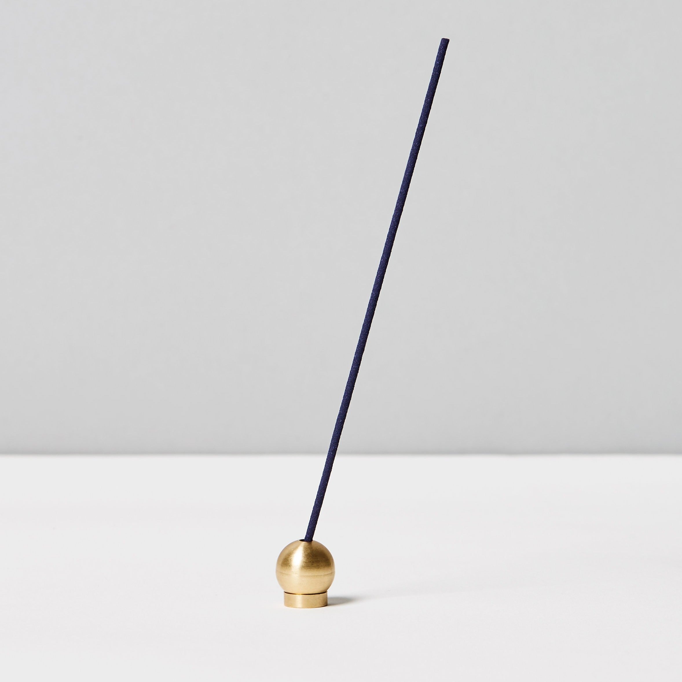 Japanese Blackened Brass Ball Incense Holder