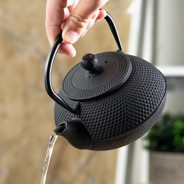 Cast Iron Tea Pot - Black