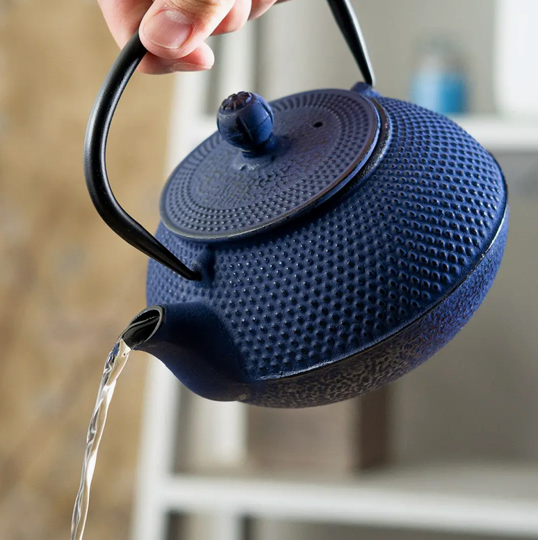Cast Iron Tea Pot - Indigo