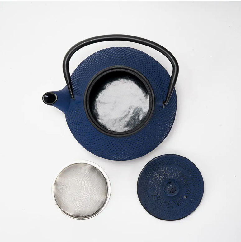 Cast Iron Tea Pot - Indigo