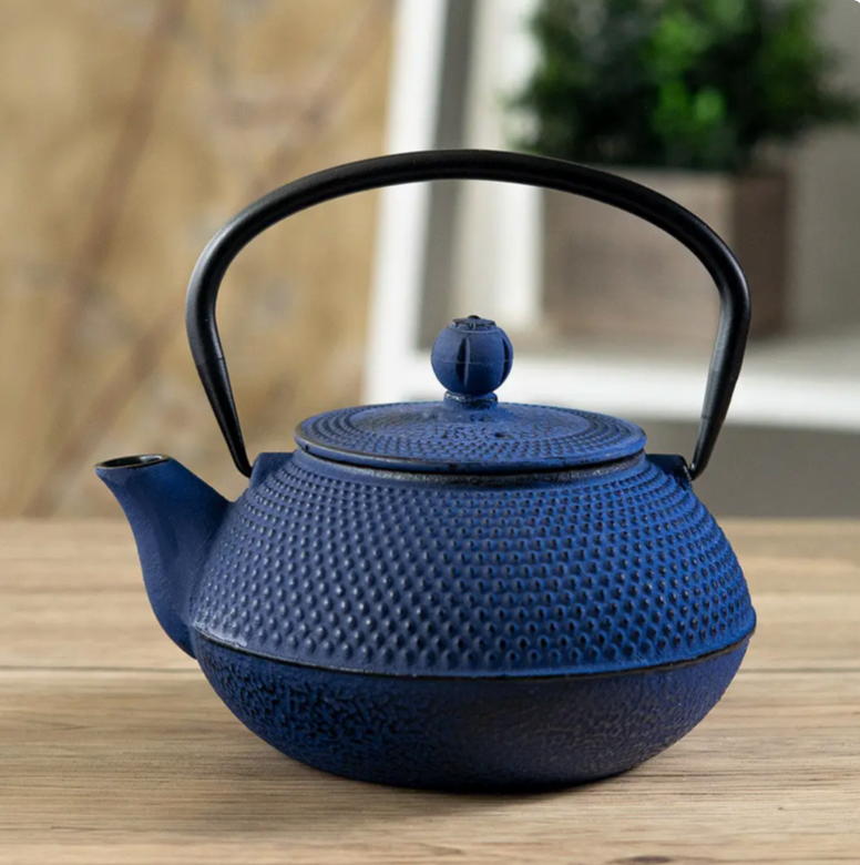 Cast Iron Tea Pot - Indigo