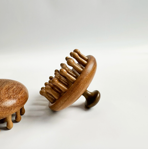 Sandalwood Round Scalp Massager