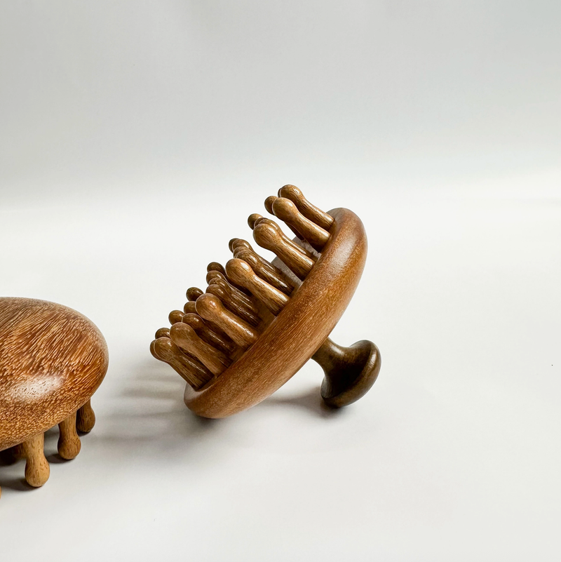 Sandalwood Round Scalp Massager